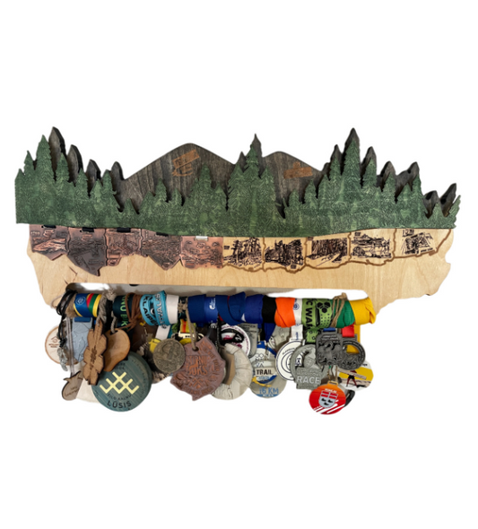 #TKN board for ten-year collection of medals with your NAME!